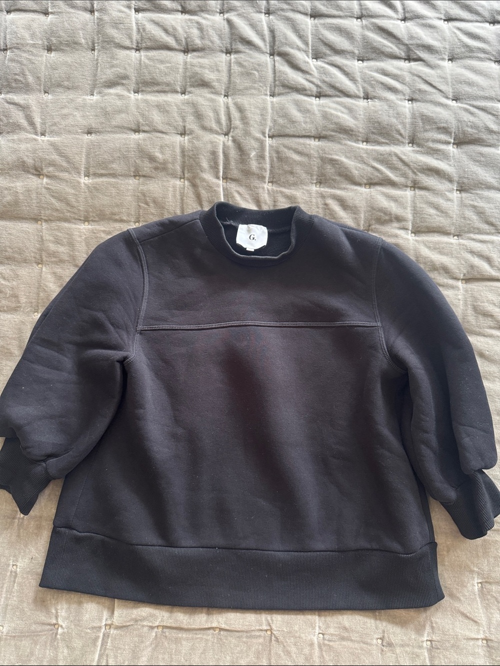 Woman’s Crewneck Sweatshirt in Black - Goop by Gwyneth Paltrow